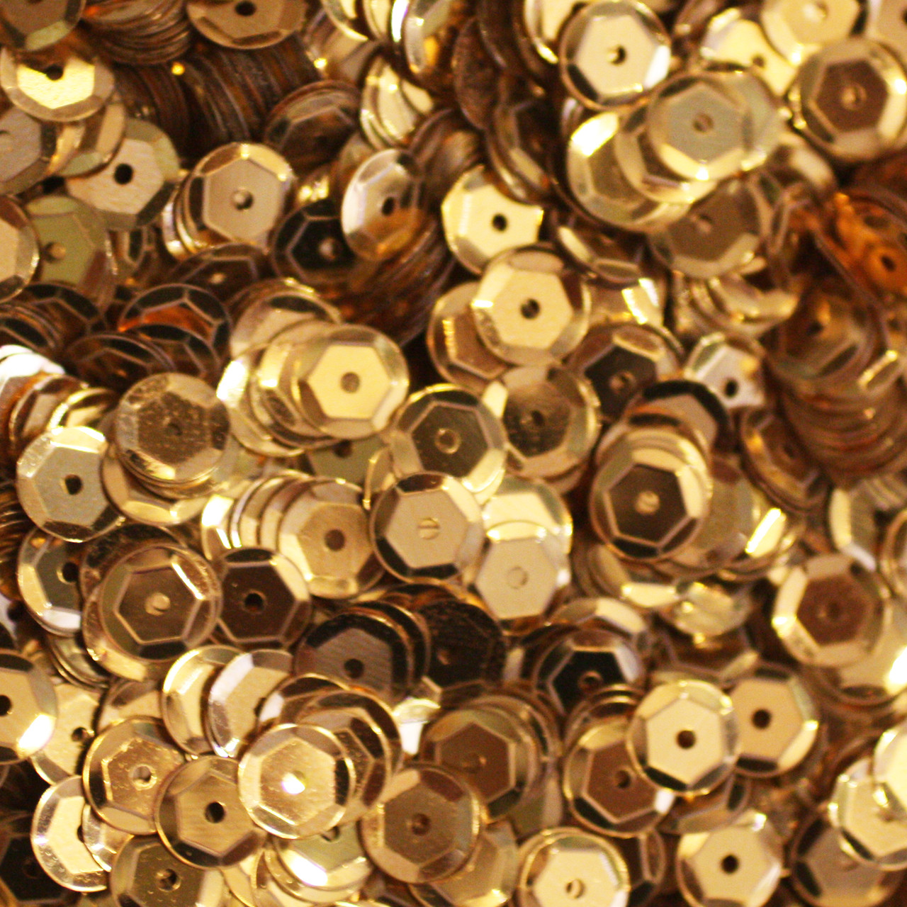 Sequin - Round - Flat - 6mm - Gold - Price Per Gram - Bead, Trimming - Foto 12