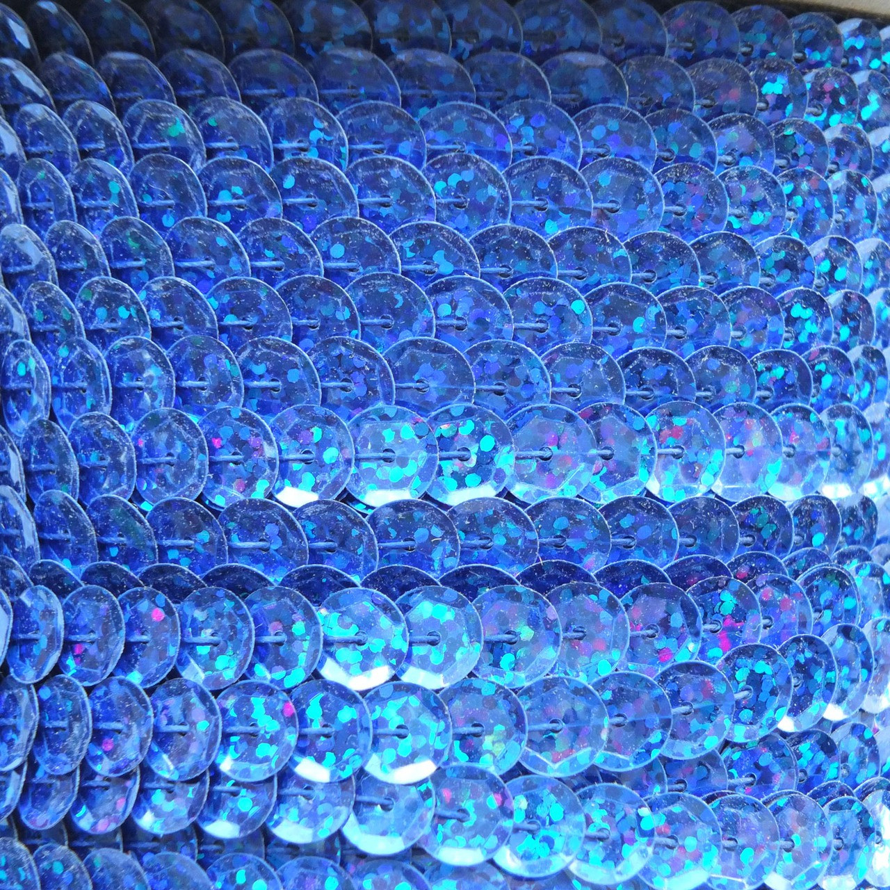 Sequin Trim 5mm cup Multi Jewel Color Shiny Metallic