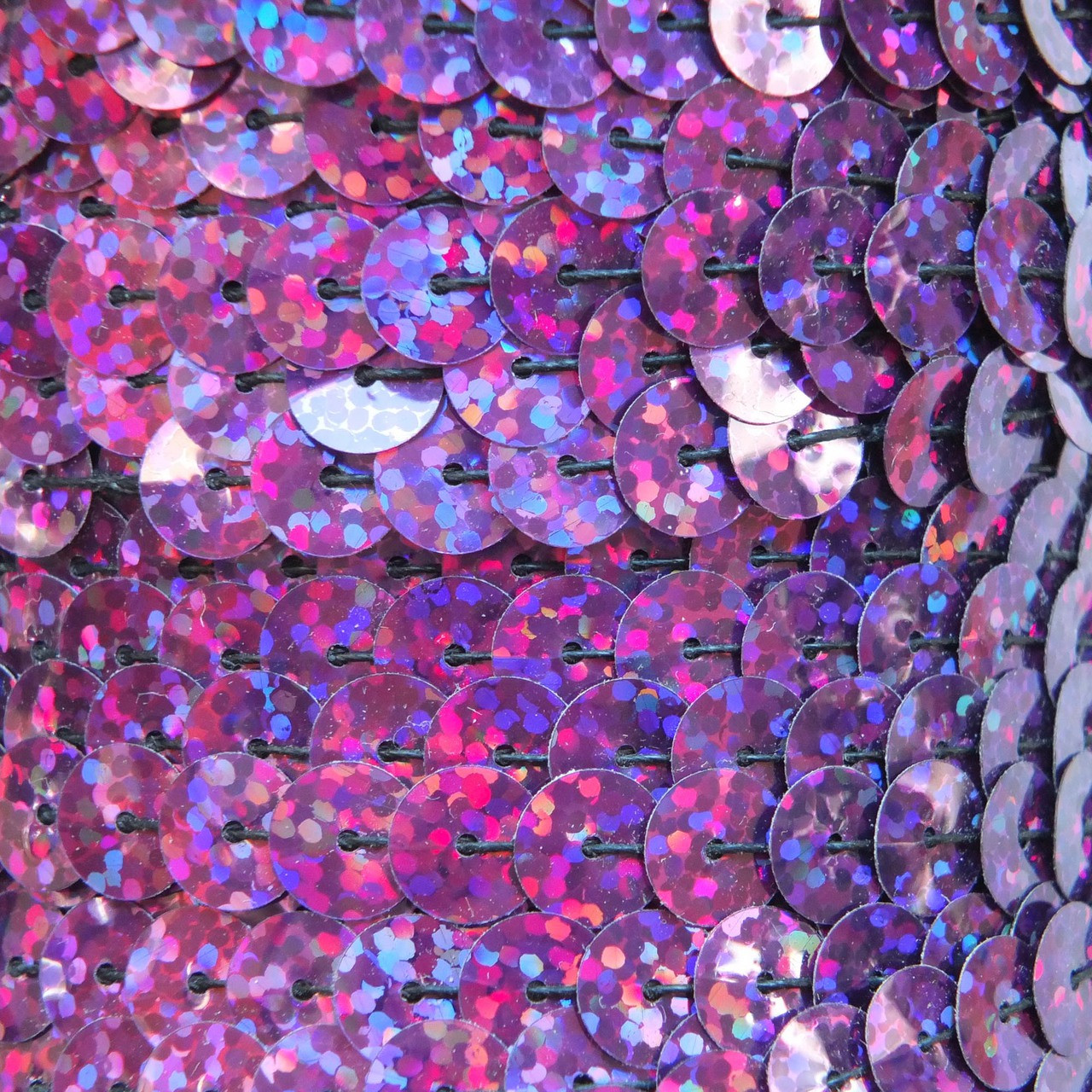 Sequin Trim 8mm Purple Violet Hologram Glitter Sparkle Metallic