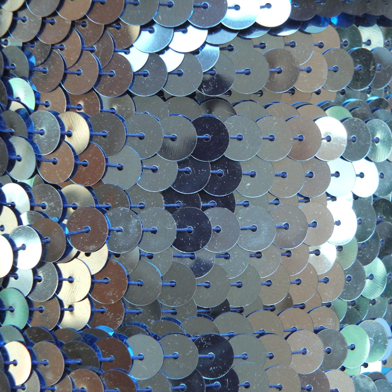 Sequin Trim 8mm Light Blue Metallic