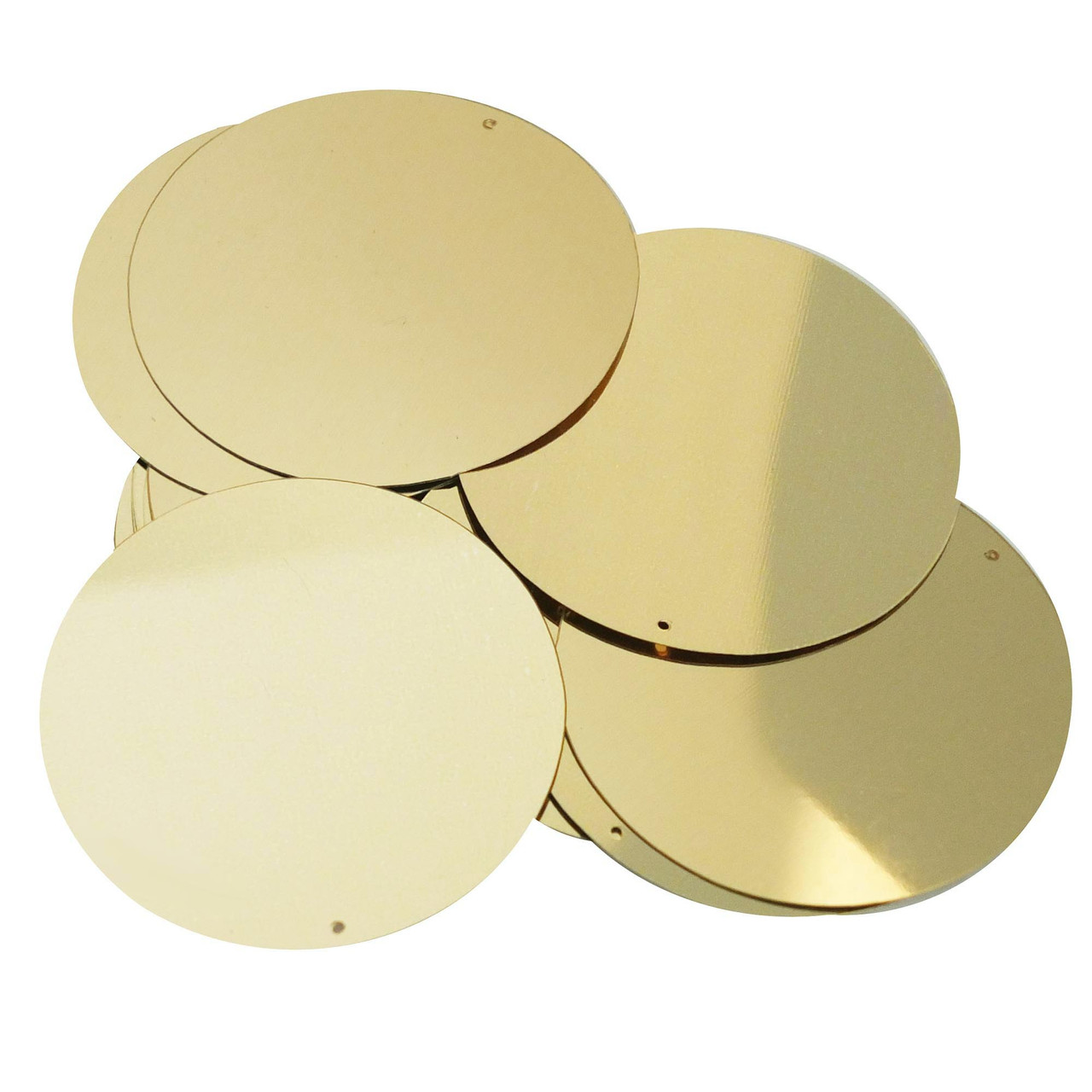 2" Sequins Gold Metallic