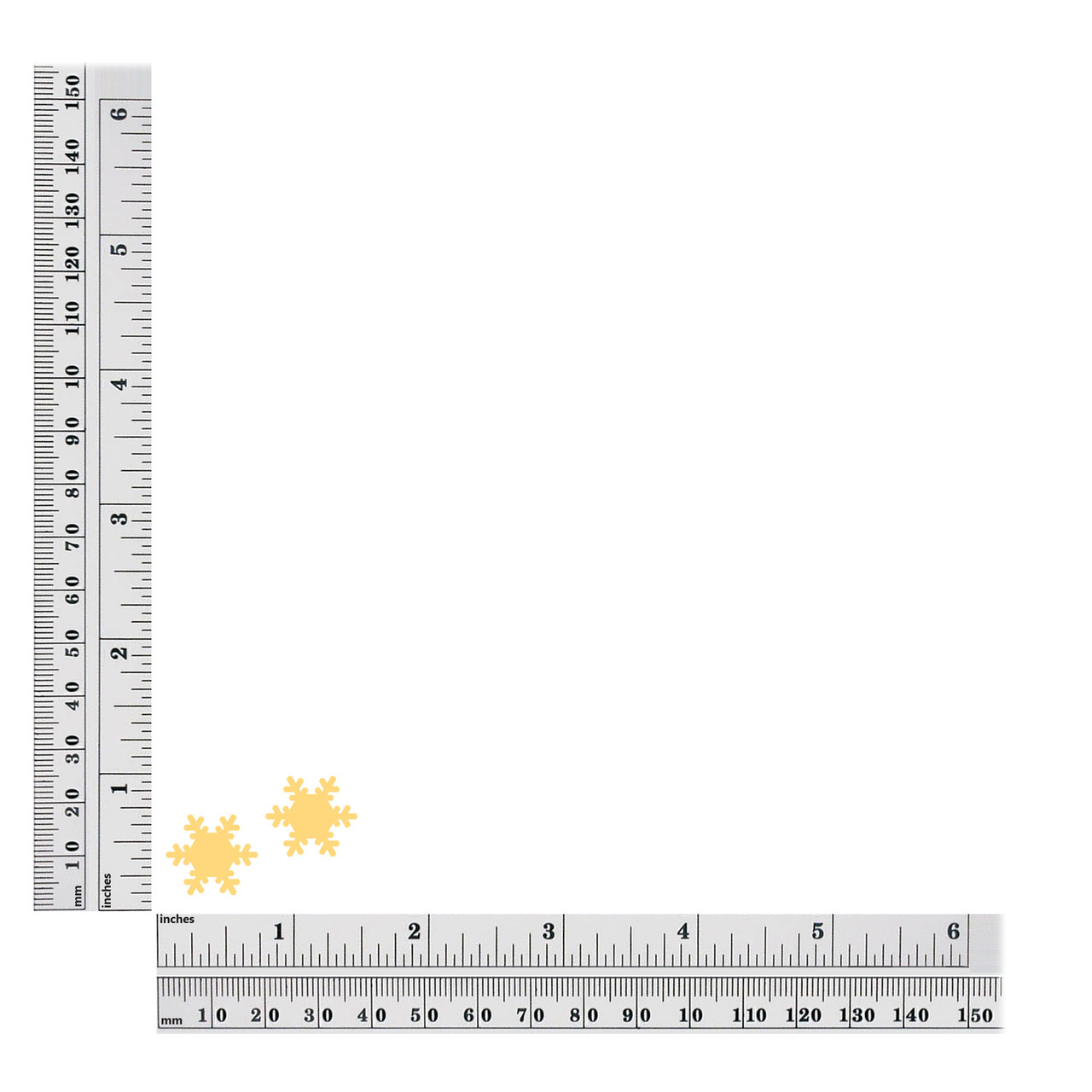 15mm snowflake sequin size chart