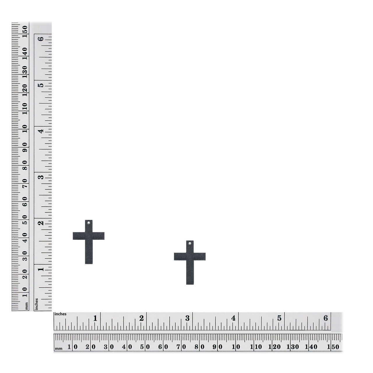 1 inch simple cross size chart