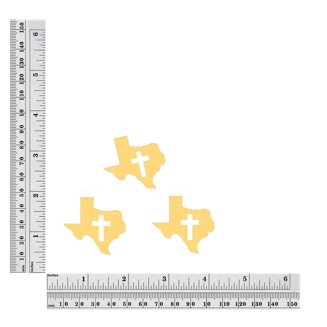 Texas Cross size chart