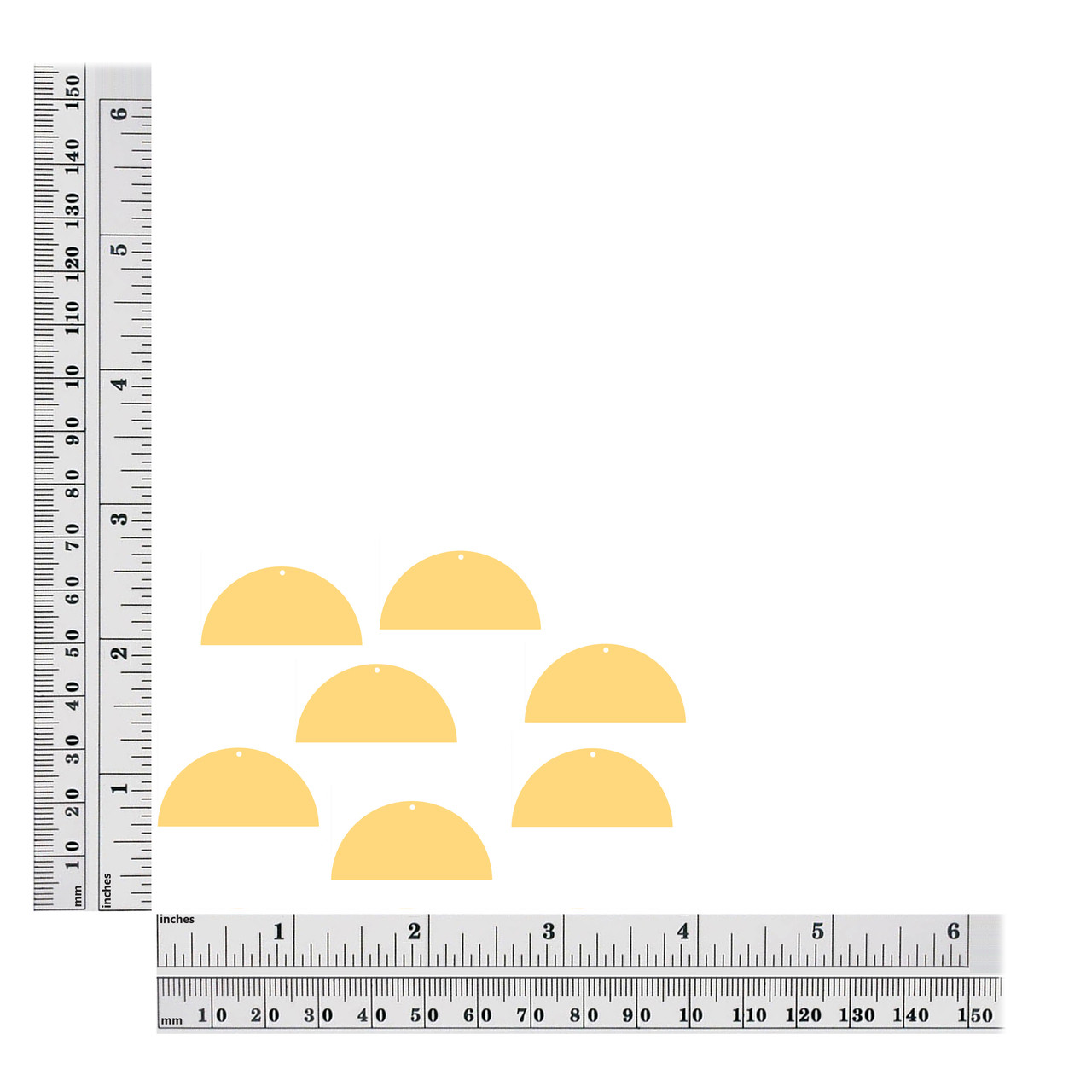 30mm semi circle sequin size chart