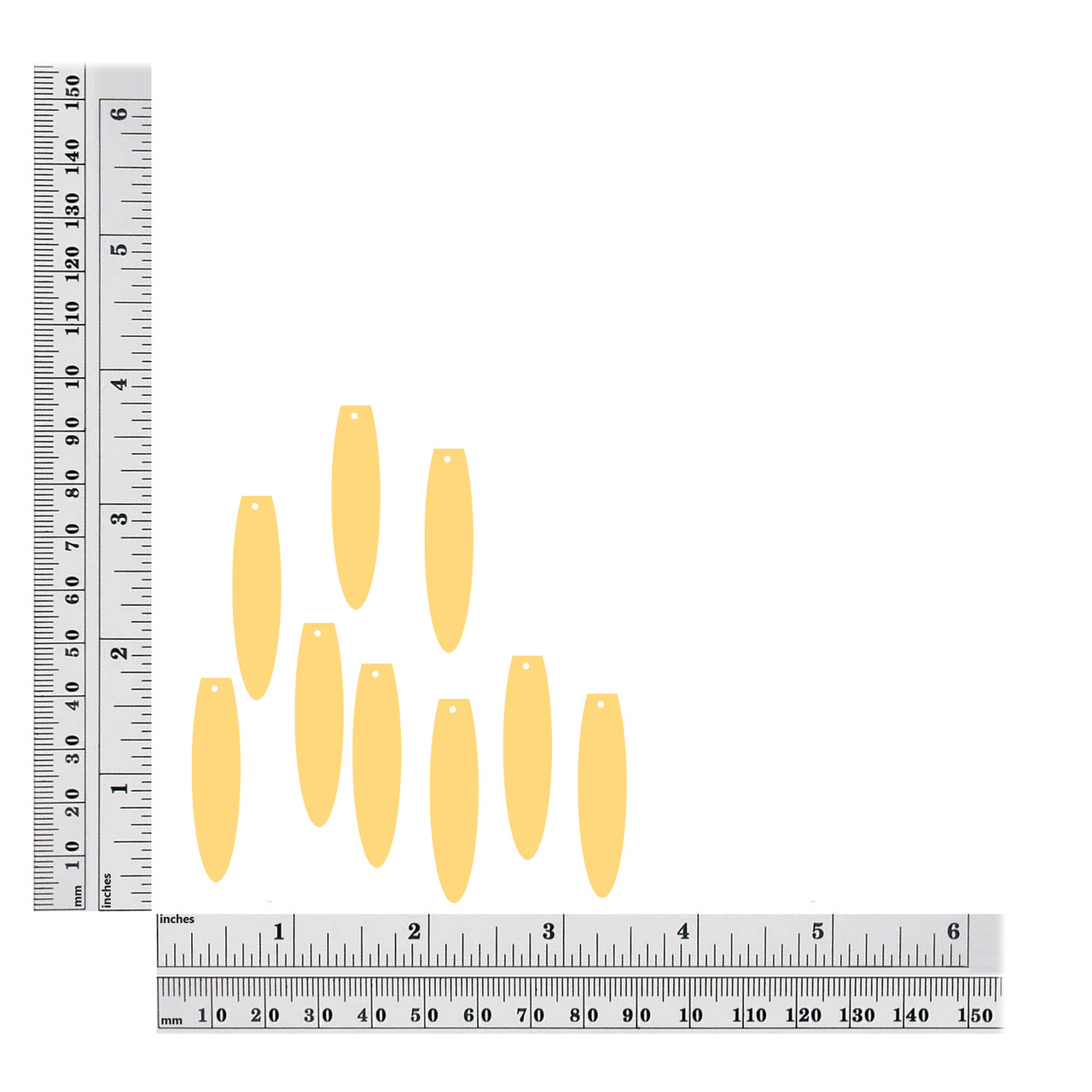 1.5 inch long teardrop sequin size chart