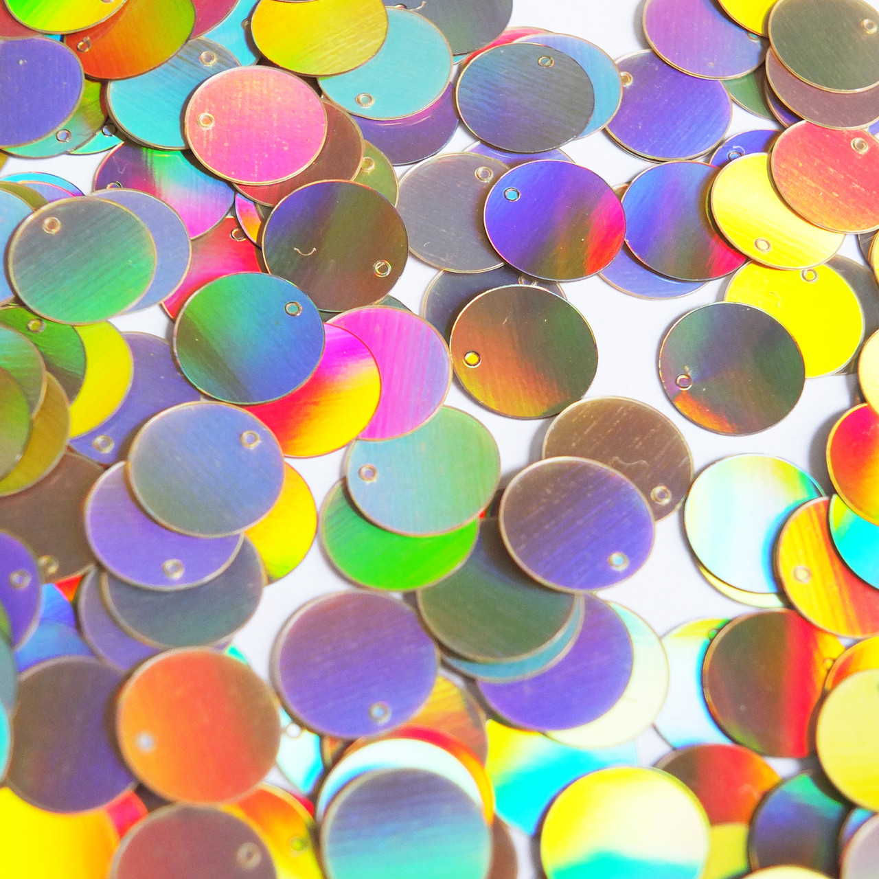 Round Sequins 12mm Gold Lazersheen Reflective Metallic