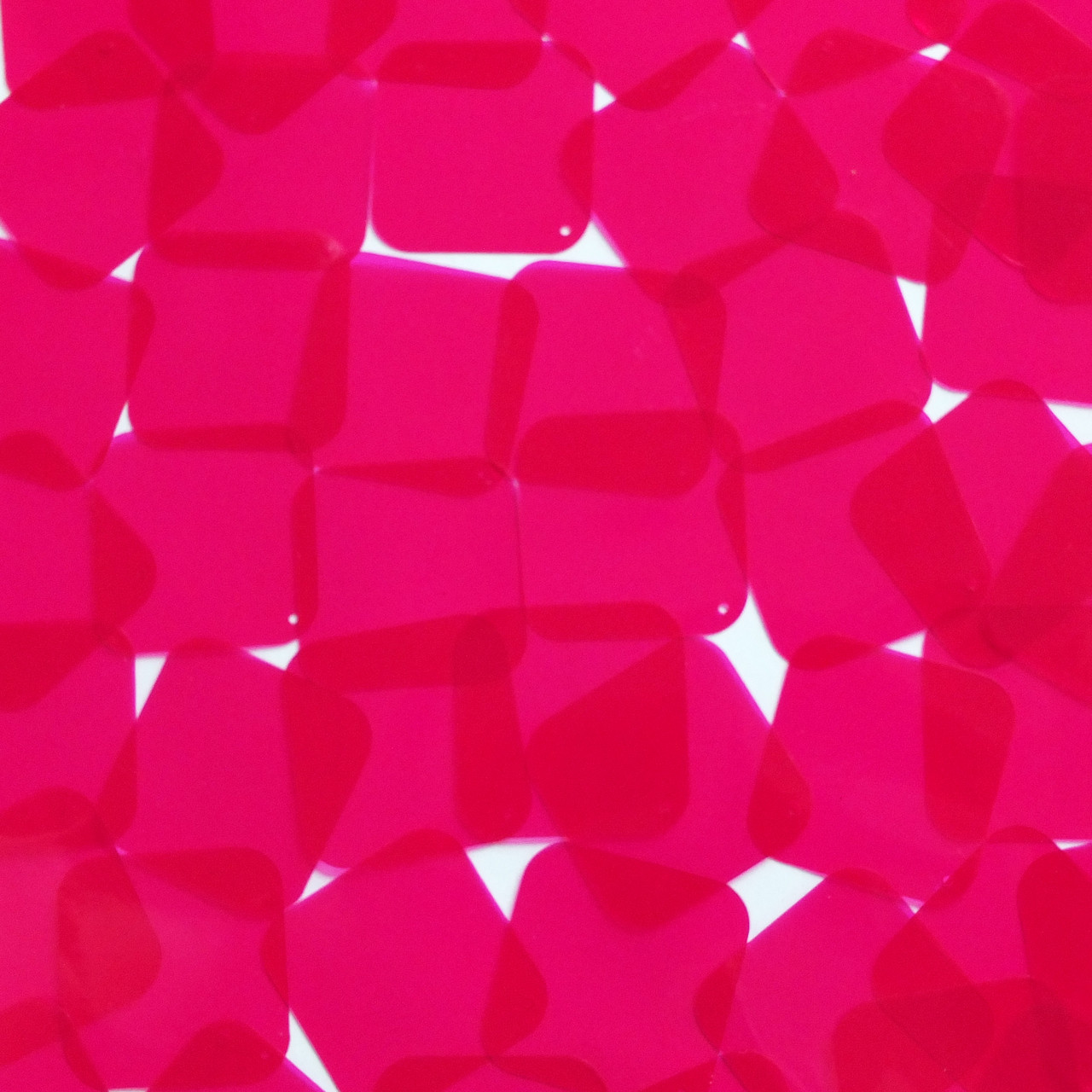 30mm Square Shape Diamond Vinyl Go Go Trans Raspberry