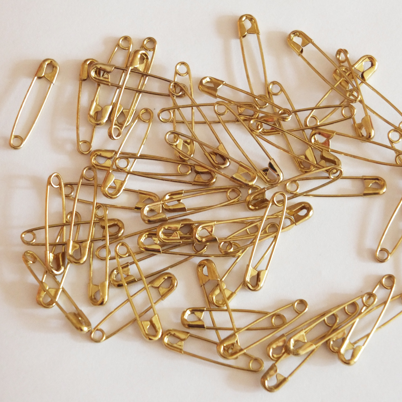 brown safety pins