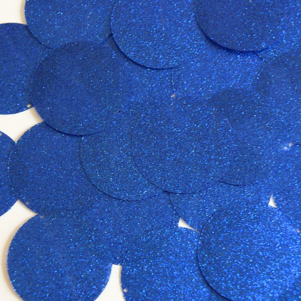 Round sequins 40mm Royal Blue Metallic Sparkle Glitter Texture