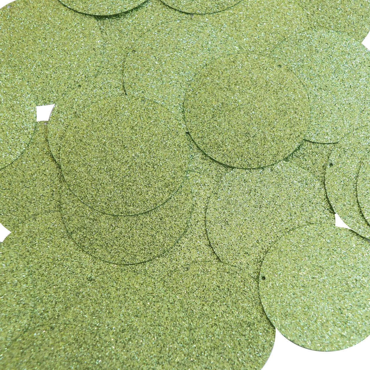 Round sequins 40mm Lime Green Metallic Sparkle Glitter Texture