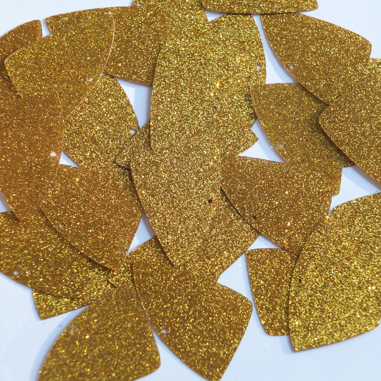 Fishscale Fin sequins 1.5" Medium Gold Metallic Sparkle Glitter Texture