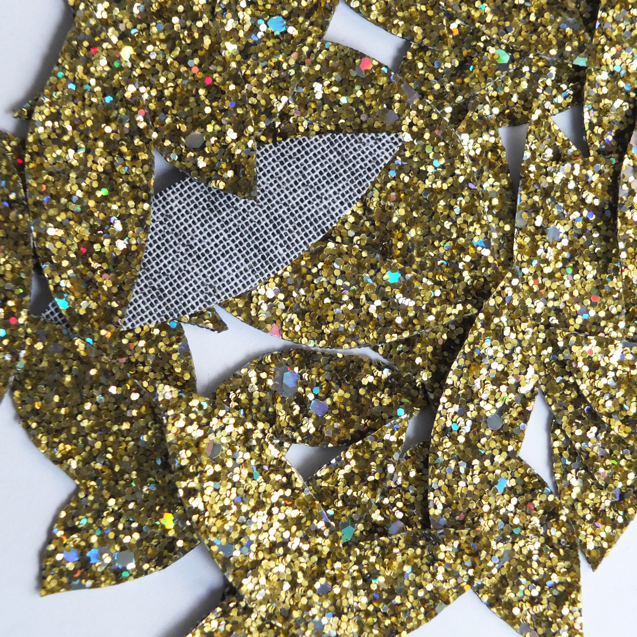 Black/Gold with Gold Flakes Confetti Dot Sequin Fabric