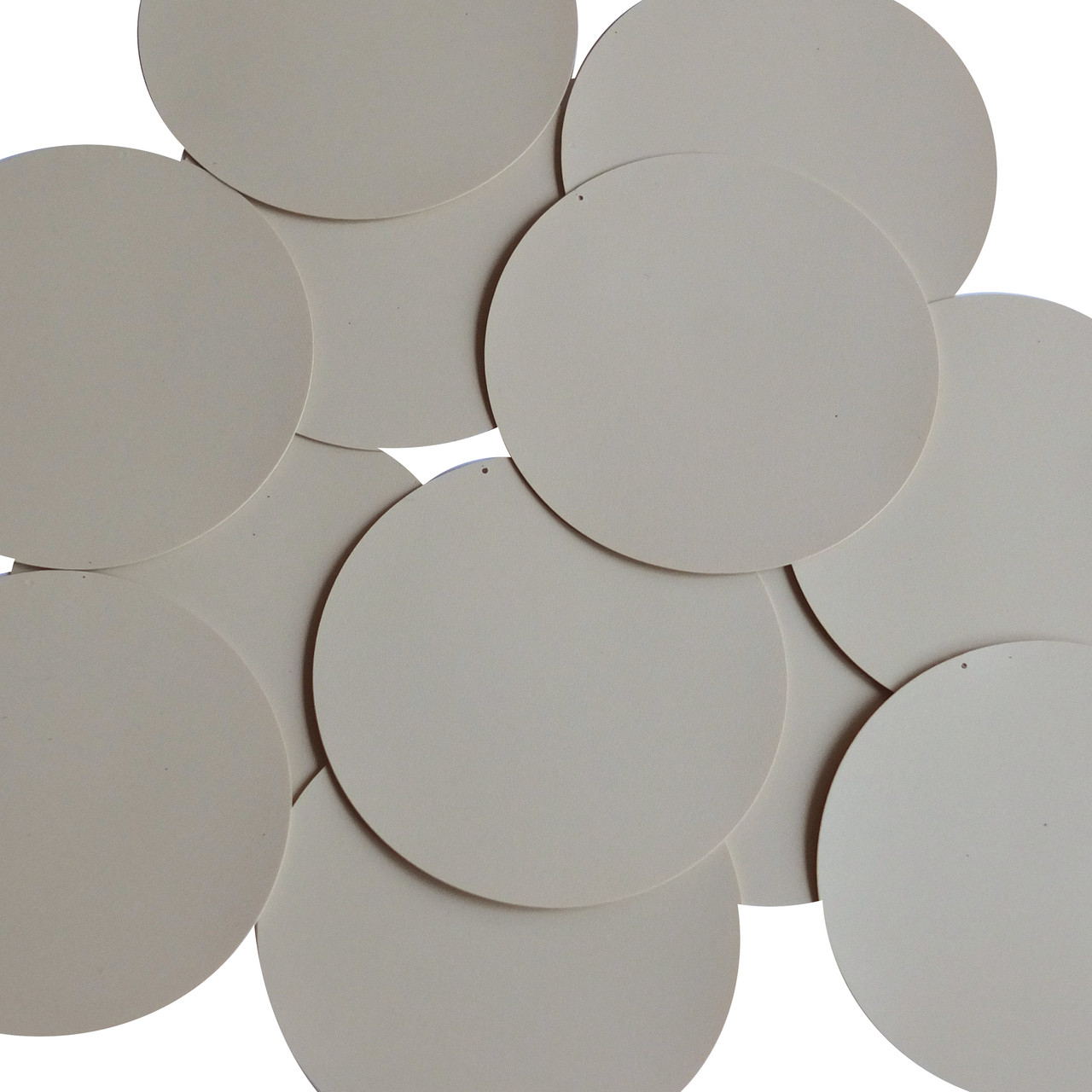 Round Sequin 60mm Beige Tan Opaque Vinyl