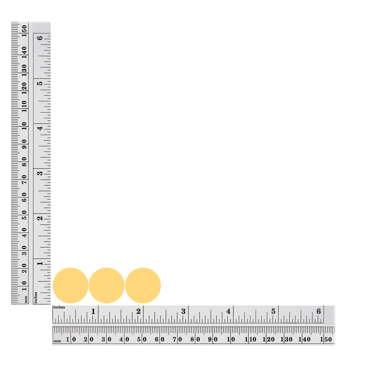 Round sequins size chart