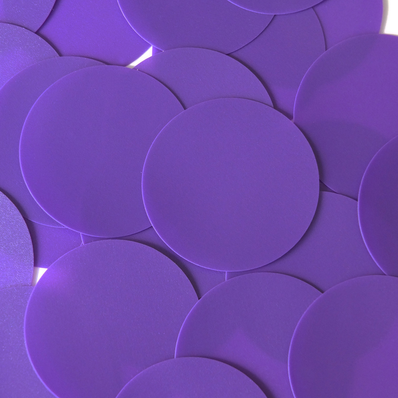 Round Sequin 60mm Purple Opaque Vinyl