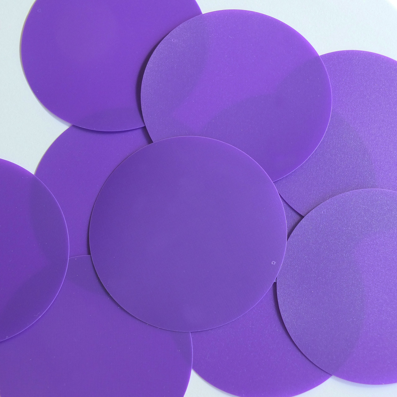 Round Sequin 70mm Purple Opaque Vinyl