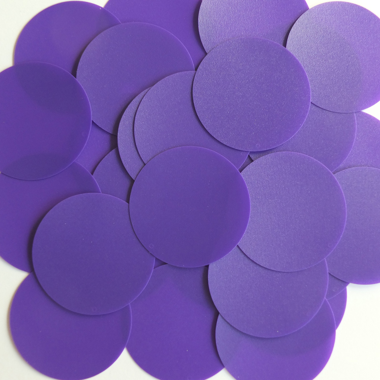 Round Sequin 2" Purple Opaque Vinyl