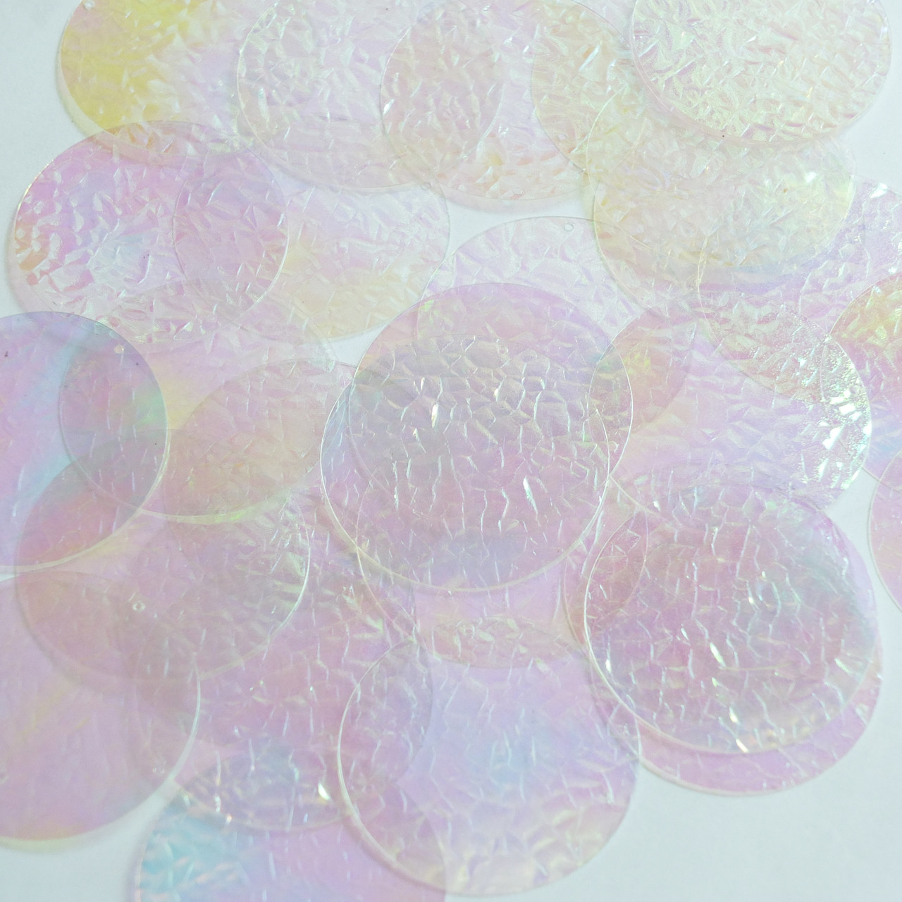 Round Sequin 40mm Crystal Hologram Glitter Sparkle