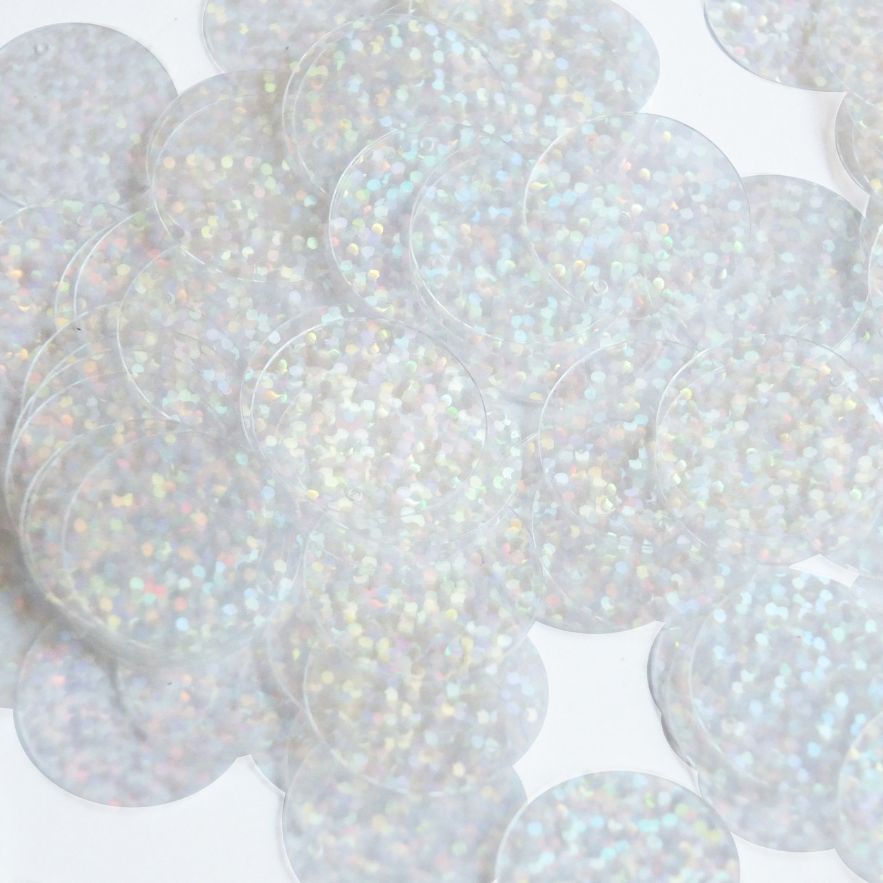 Round Sequin 20mm Crystal Hologram Glitter Sparkle