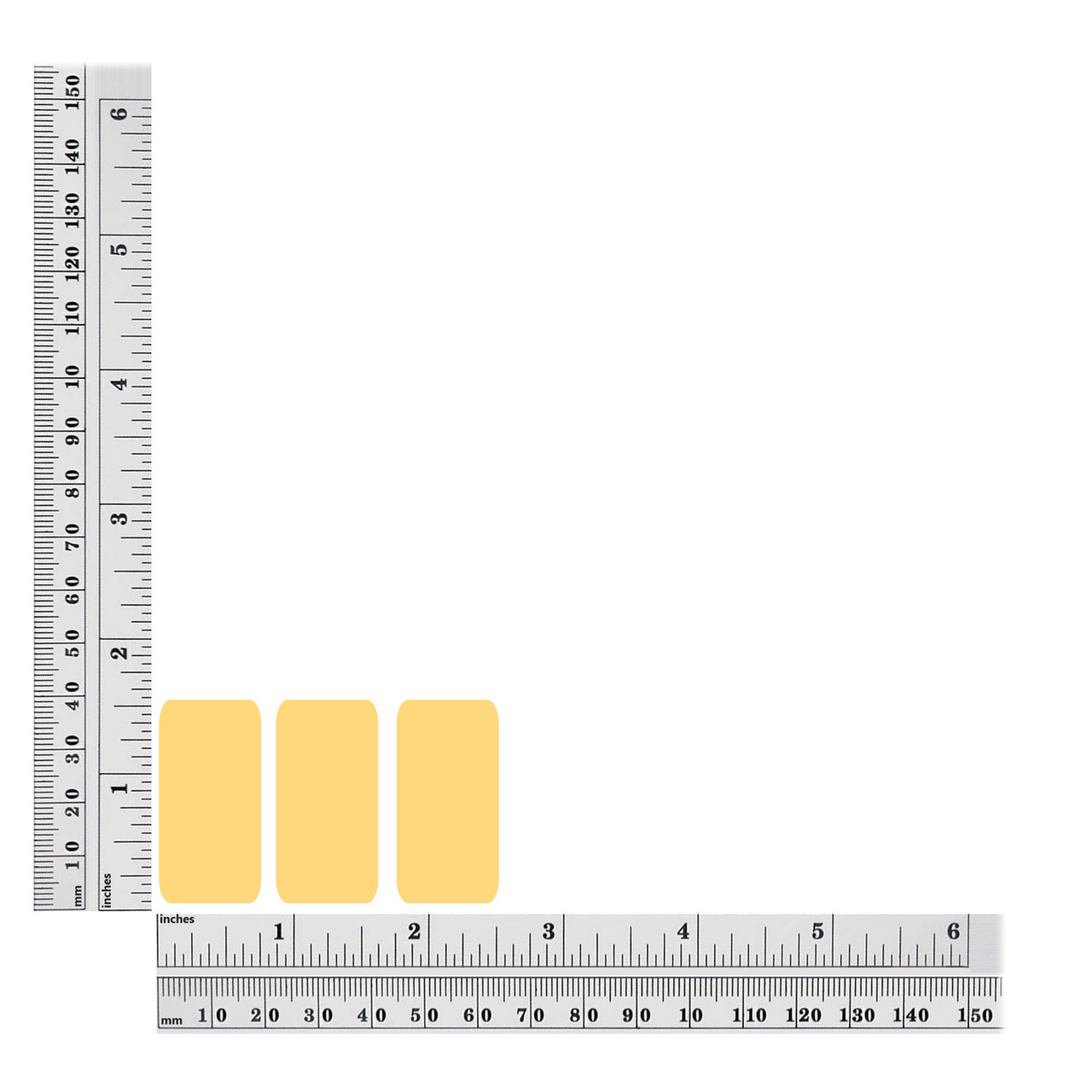 Rectangle sequins size chart