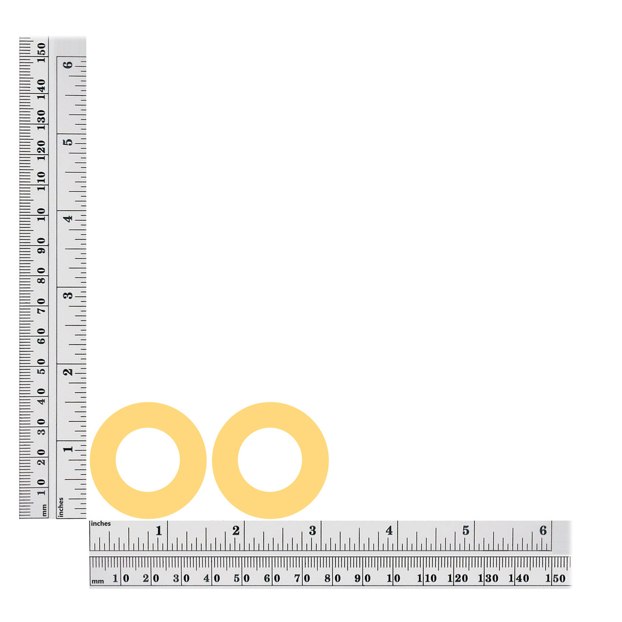 Donut Ring sequins size chart