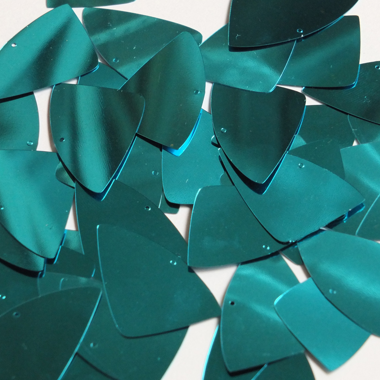 Fishscale Fin Sequin 1.5" Rich Teal Green Metallic