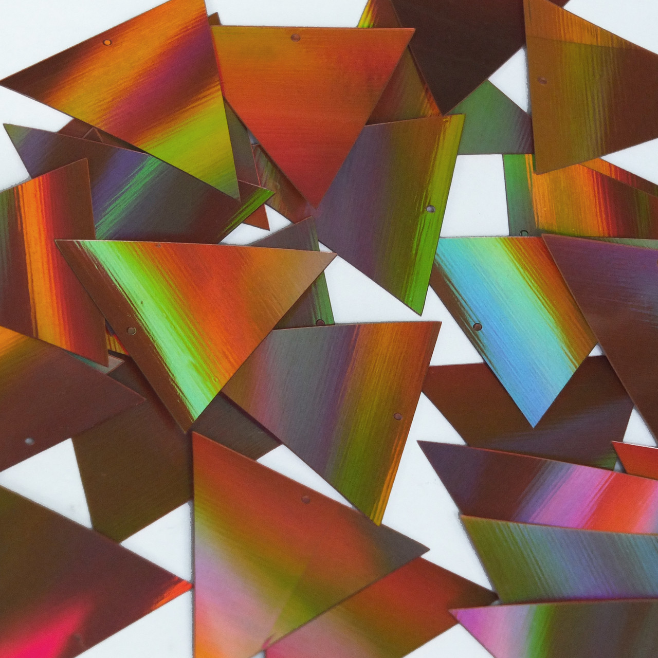 Pennant Sequin 40mm Copper Lazersheen Reflective Metallic