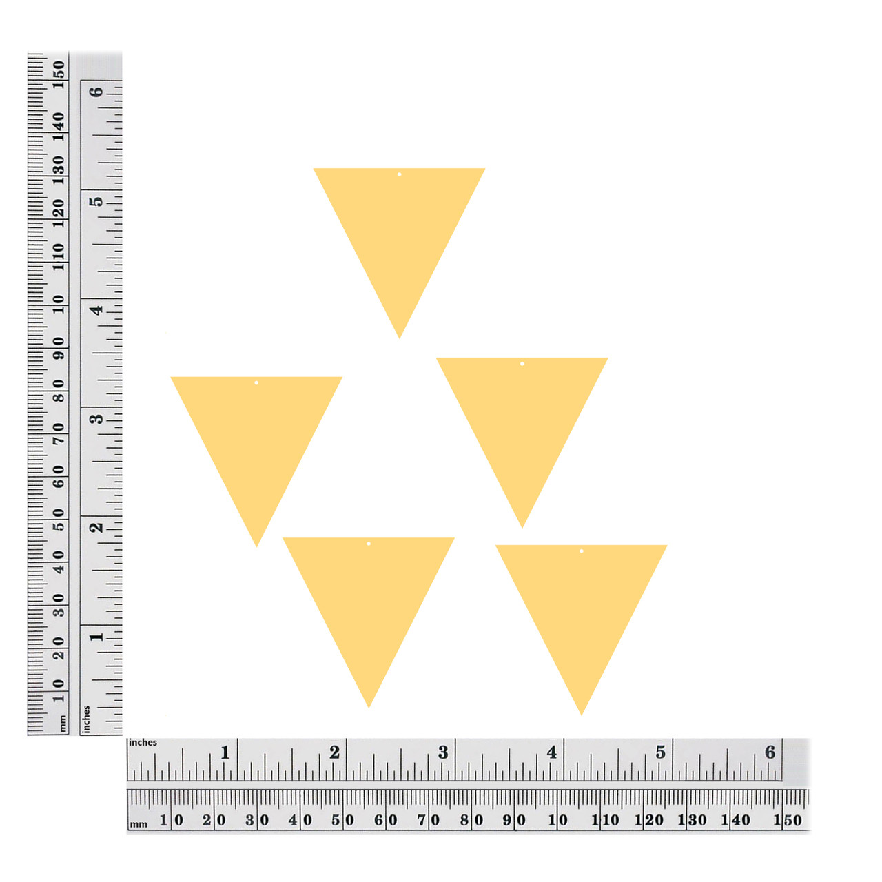 Pennant sequins size chart