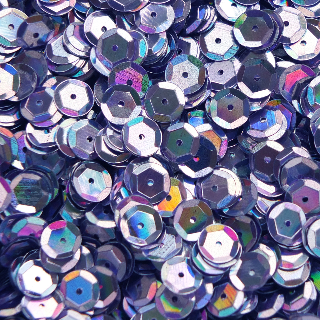 8mm Cup Sequins Lavender Lazersheen Reflective Metallic