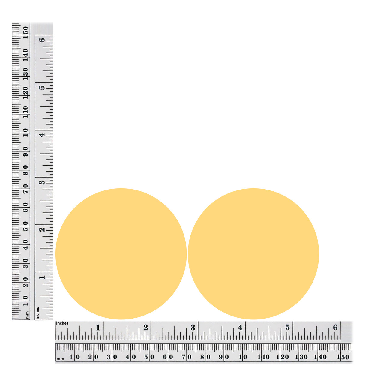 Round sequins size chart