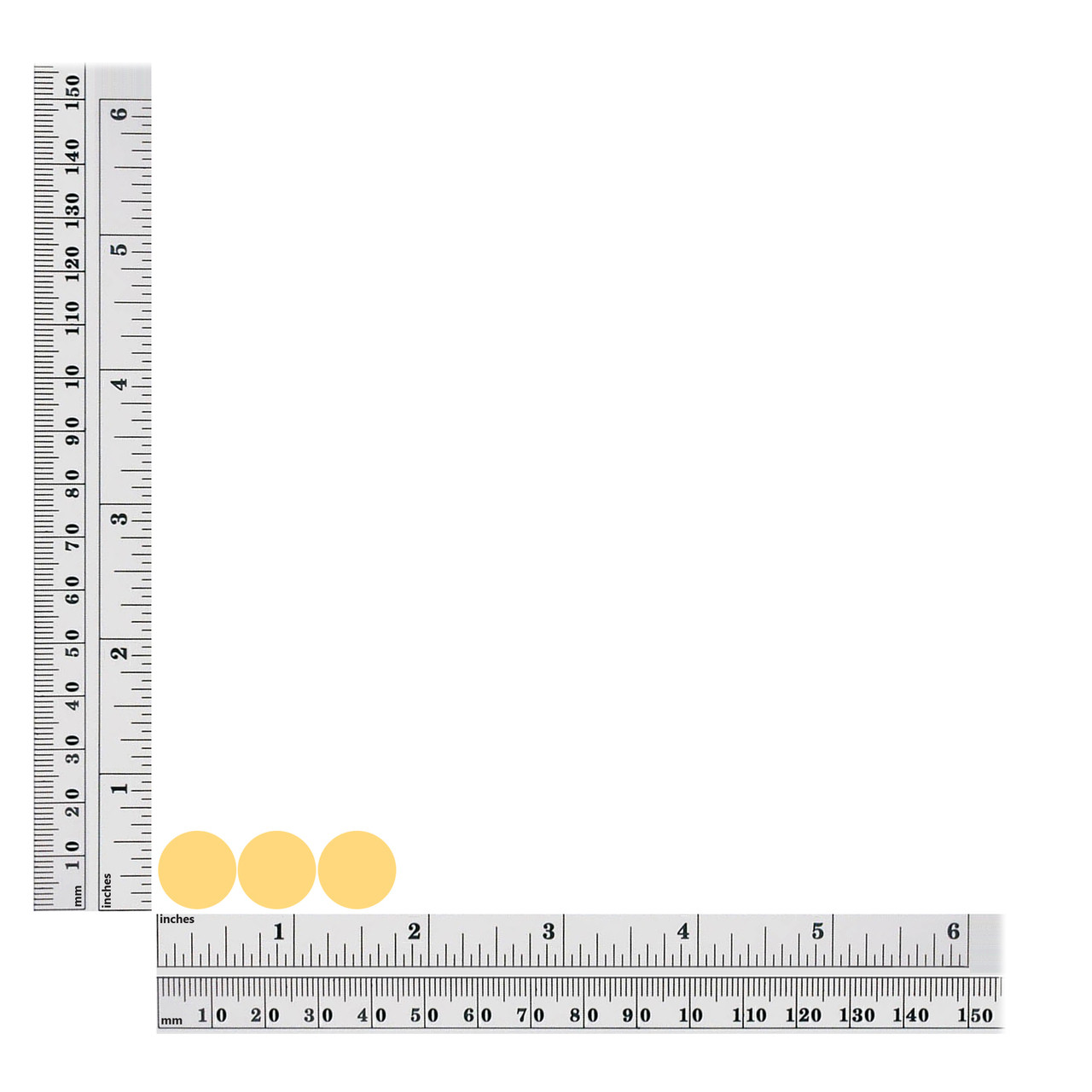 Round sequins size chart