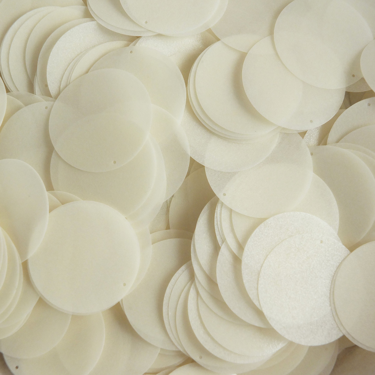 Round Sequin Paillettes 30mm Phosphorescent Night Glow Glow-In-The-Dark Semi Opaque