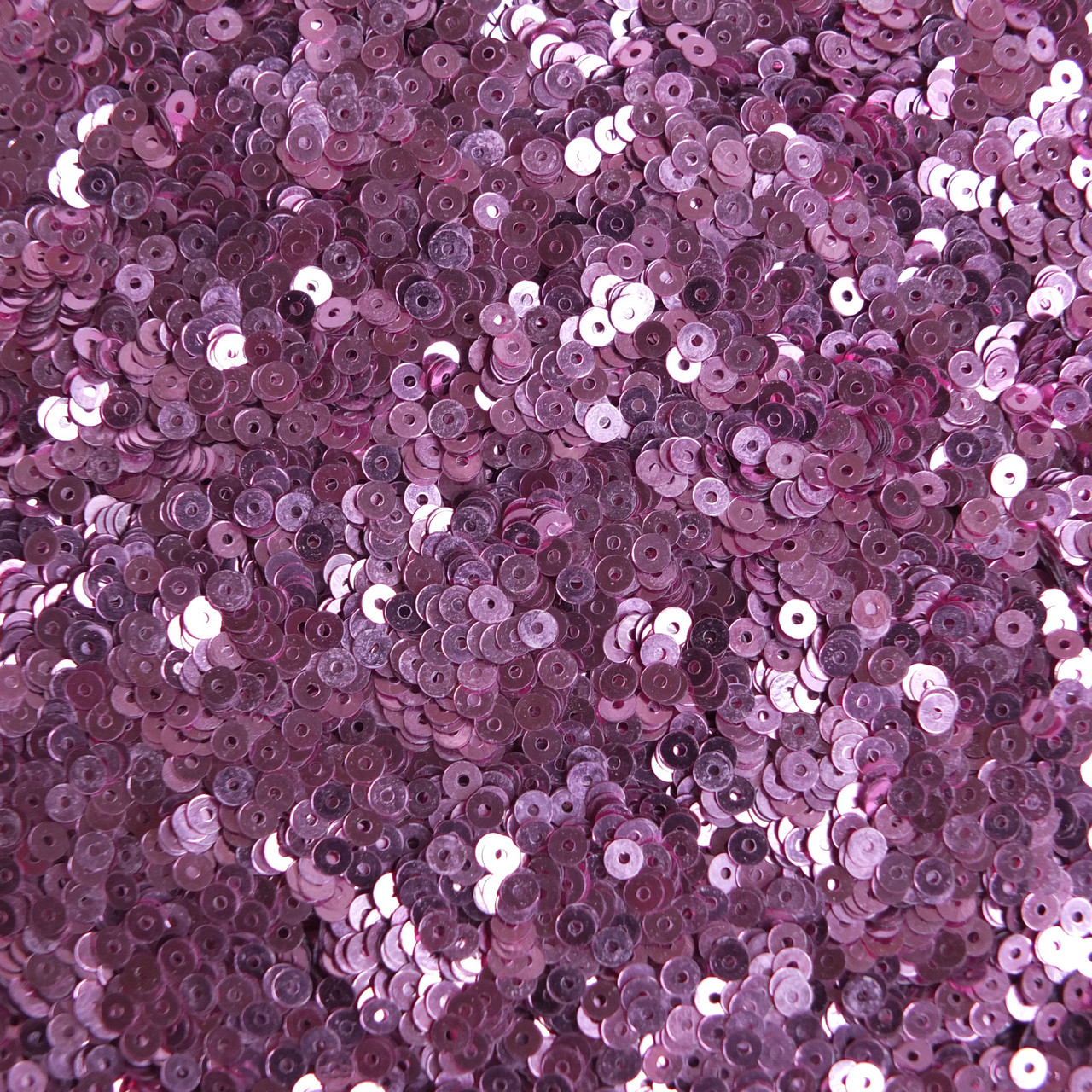 3mm Flat Sequins Rose Pink Metallic