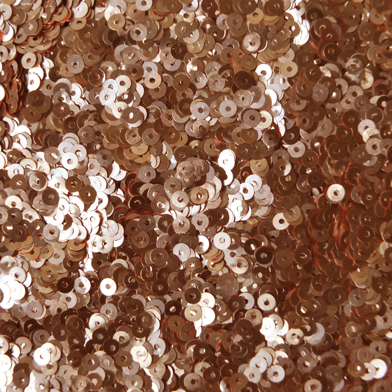 3mm Sequins Polished Copper Real Metal Premium