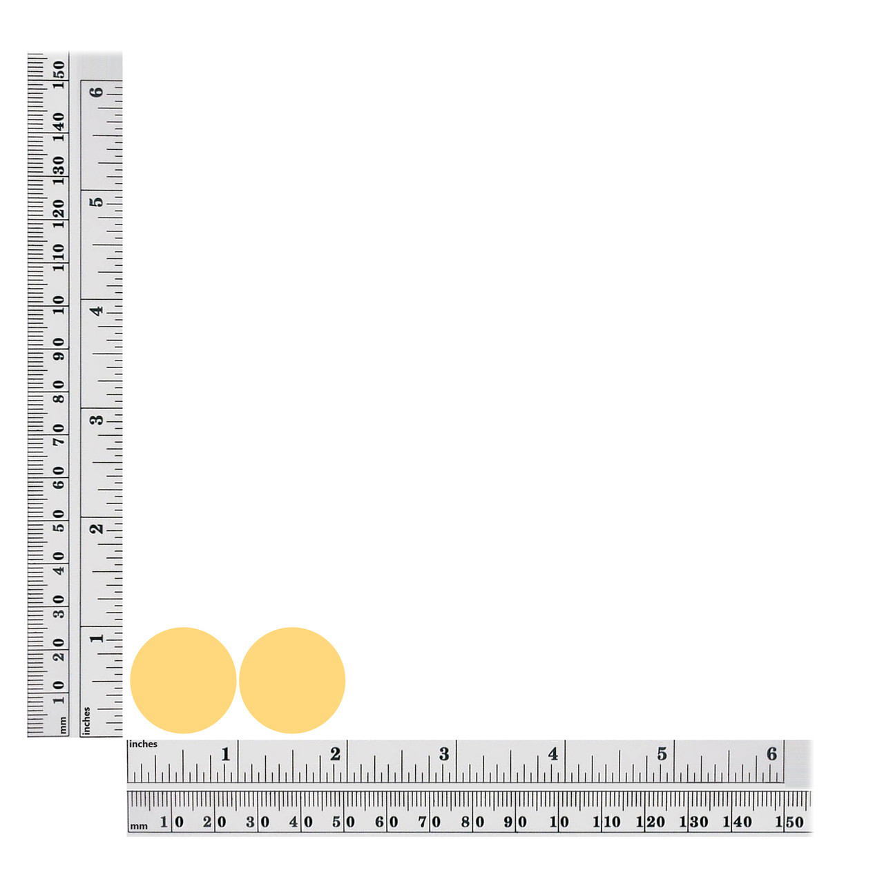 1 inch / 24mm Round  Sequin Size Chart