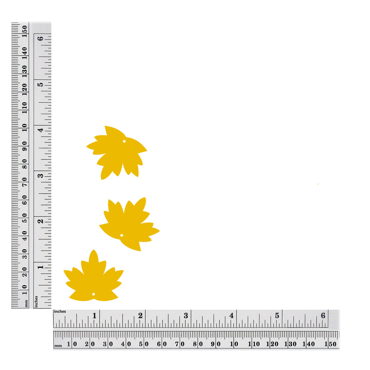 1.25 inch / 32mm Maple Leaf Sequin Size Chart