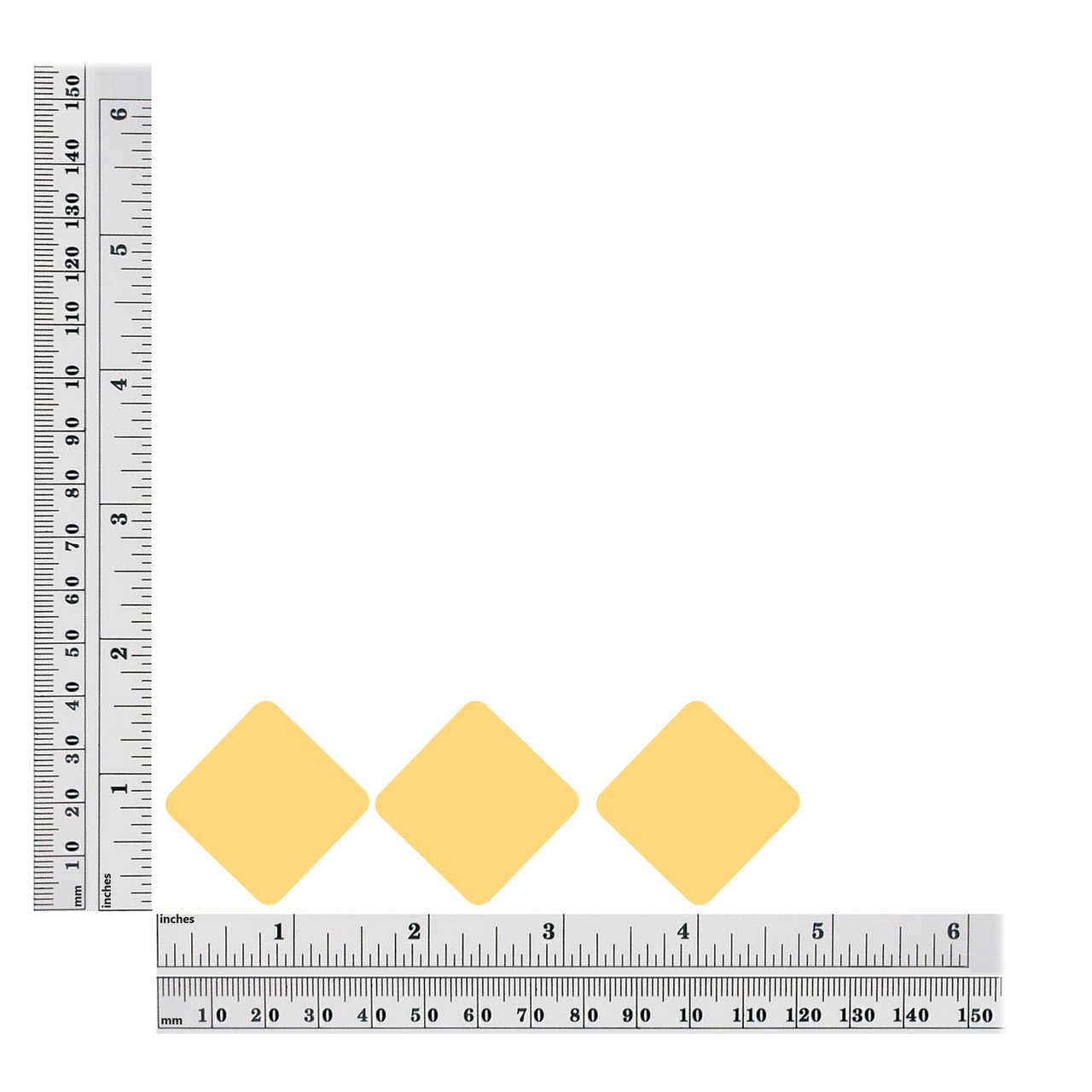 1.5 inch / 38mm Square Diamond Sequin Size Chart