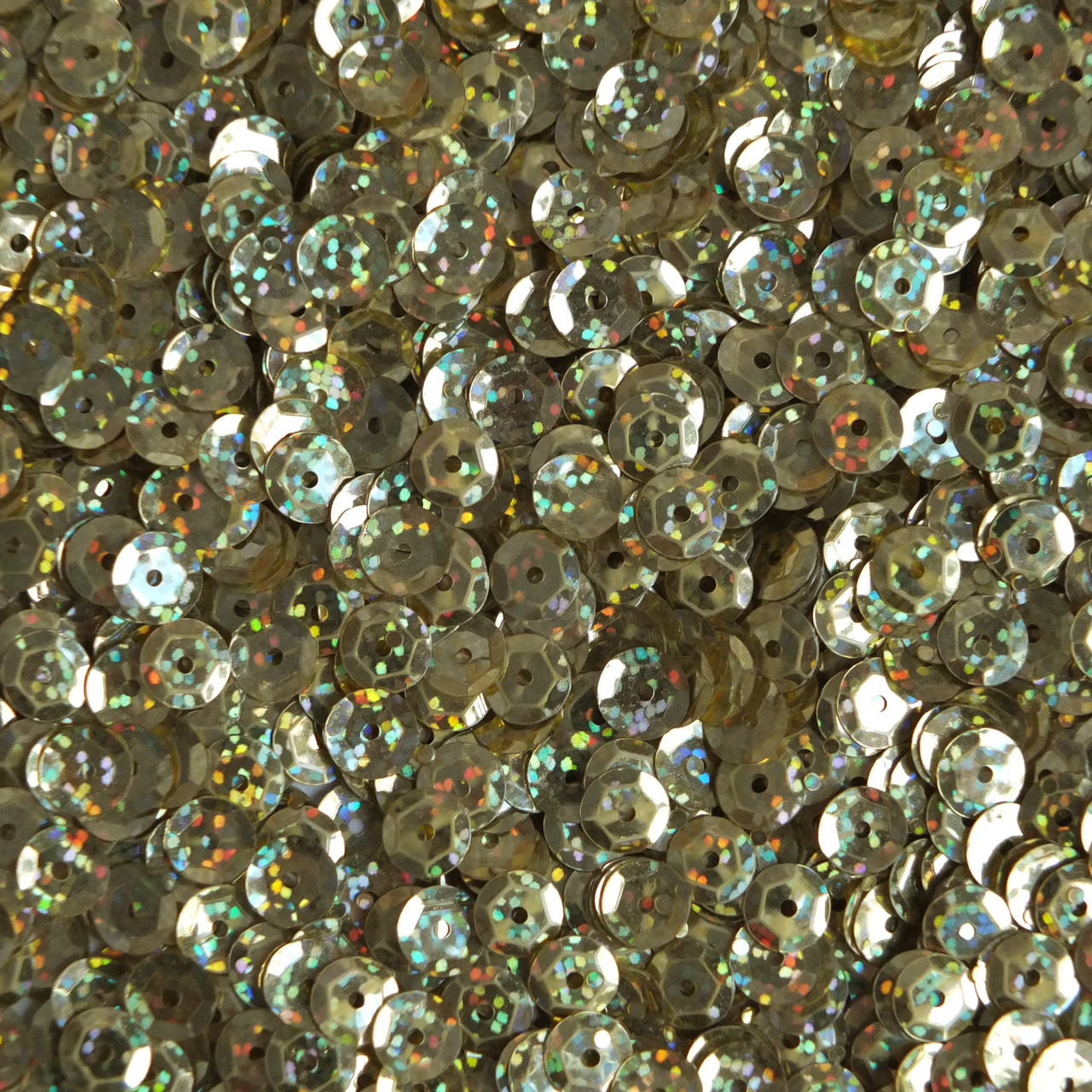 6mm Cup Sequins Gold Hologram Glitter Sparkle Metallic 