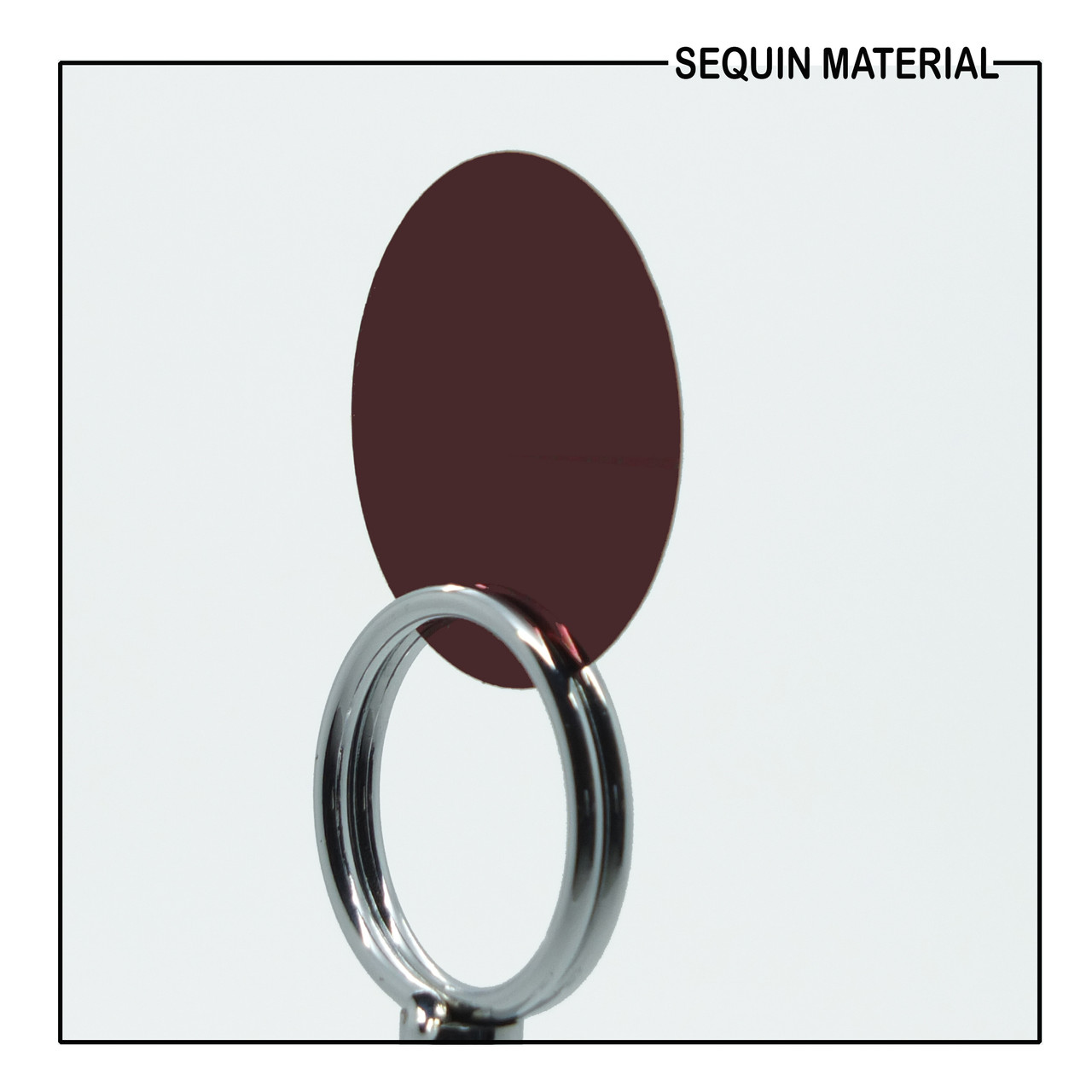SequinsUSA Chocolate Brown Shiny Metallic Sequin Material Film RL357