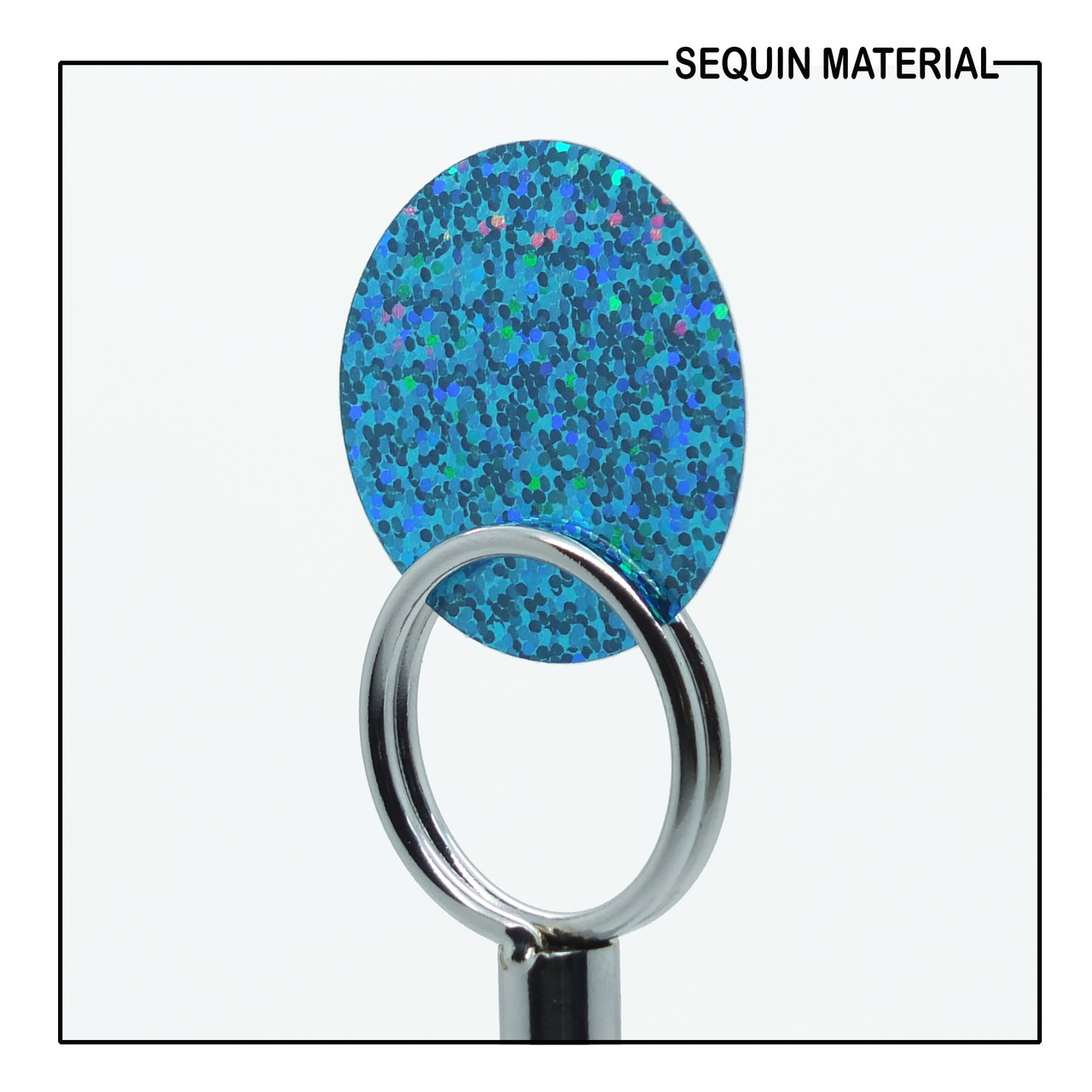 SequinsUSA Aqua Blue Hologram Glitter Multi Reflective Metallic Sequin Material Sequin Material RK091