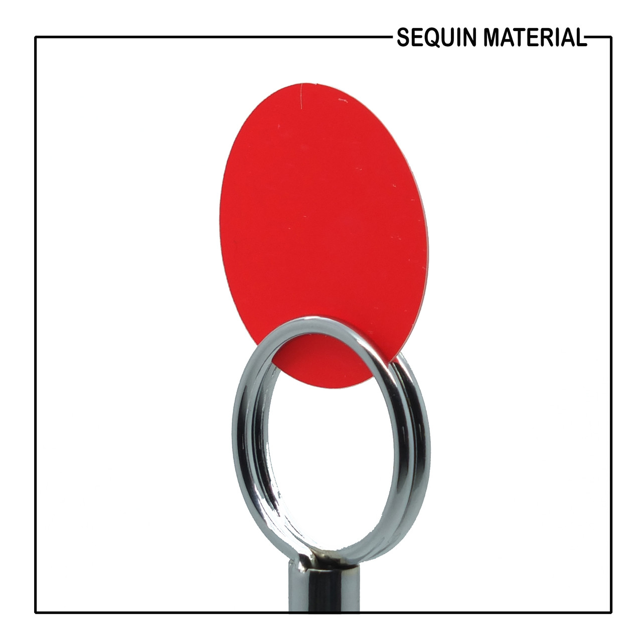 SequinsUSA Red Neon Opaque Sequin Material Film RL867