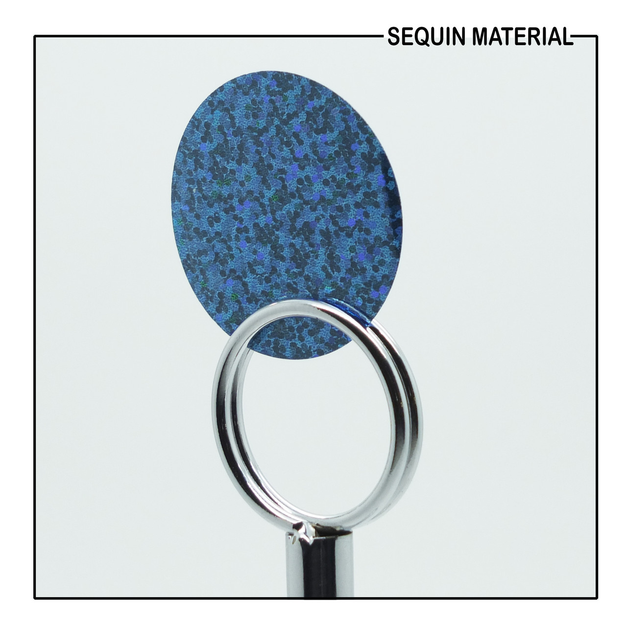 SequinsUSA Sapphire Blue Hologram Glitter Sparkle Metallic Sequin Material Sequin Material RL035