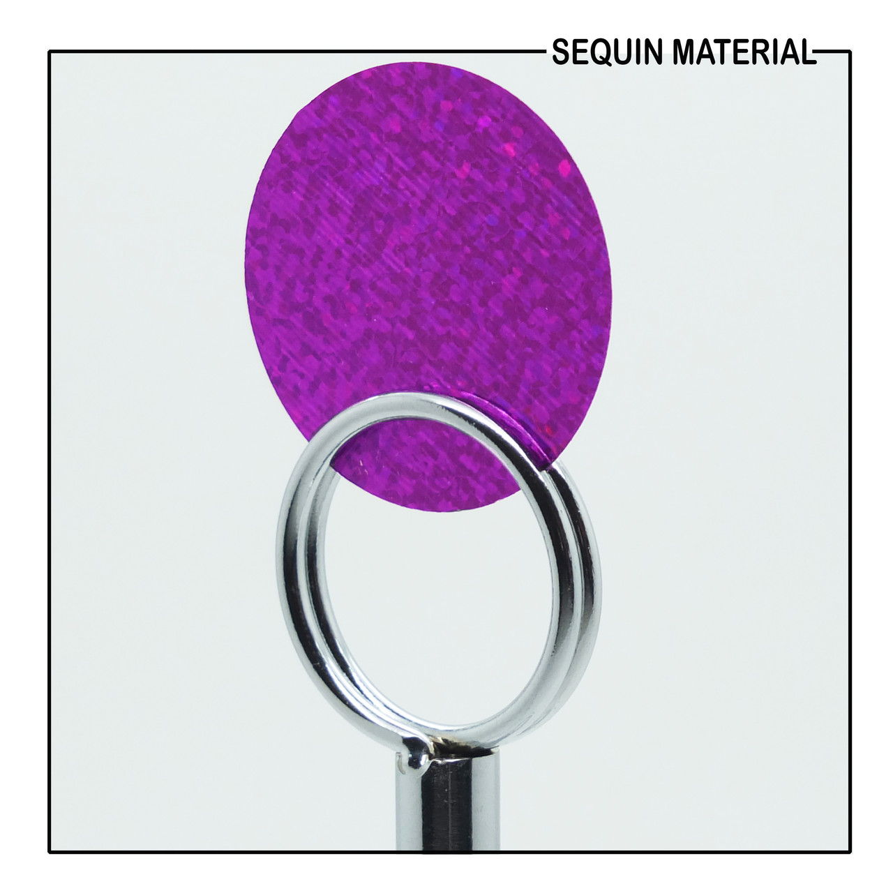 SequinsUSA Light Fuchsia Pink Hologram Glitter Sparkle Metallic Sequin Material RL055