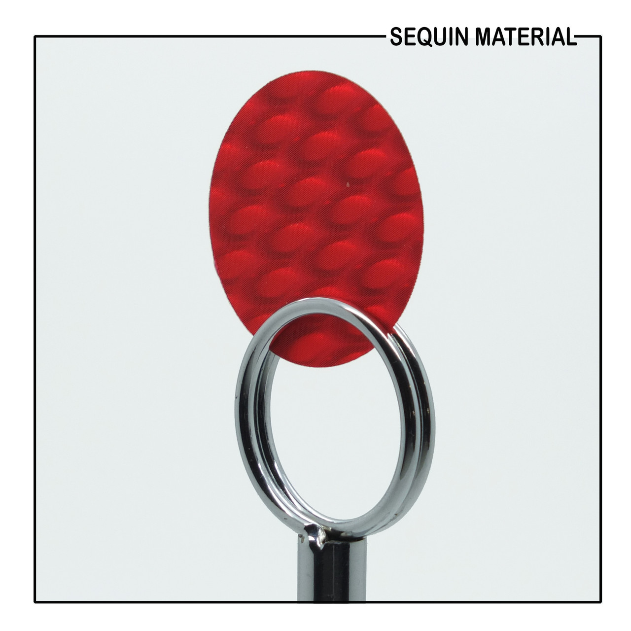 SequinsUSA Red 3D Dimensional Reflector Sequin Material RL065