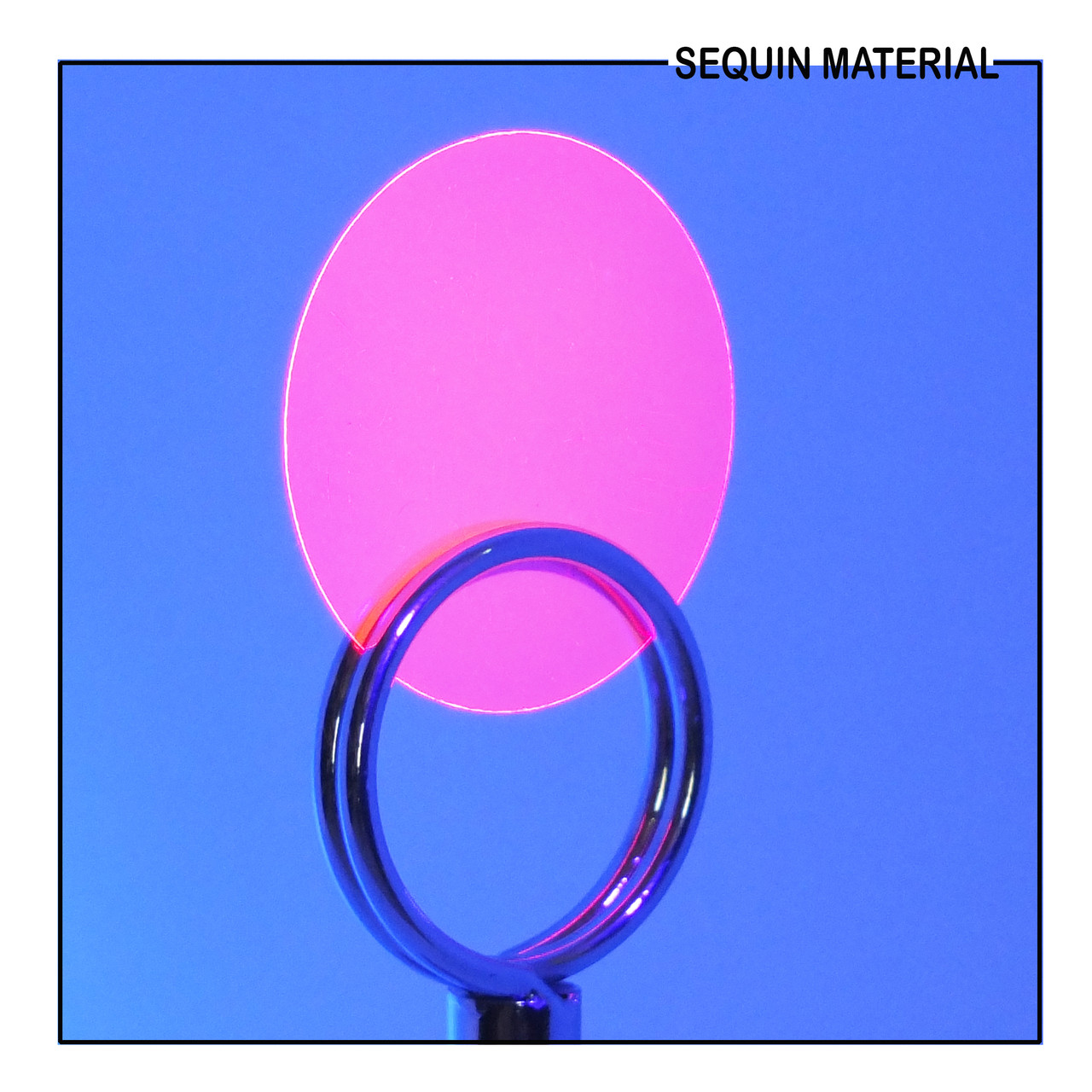 SequinsUSA Magenta Pink Transparent See-Thru Sequin Material  Black Light RL103