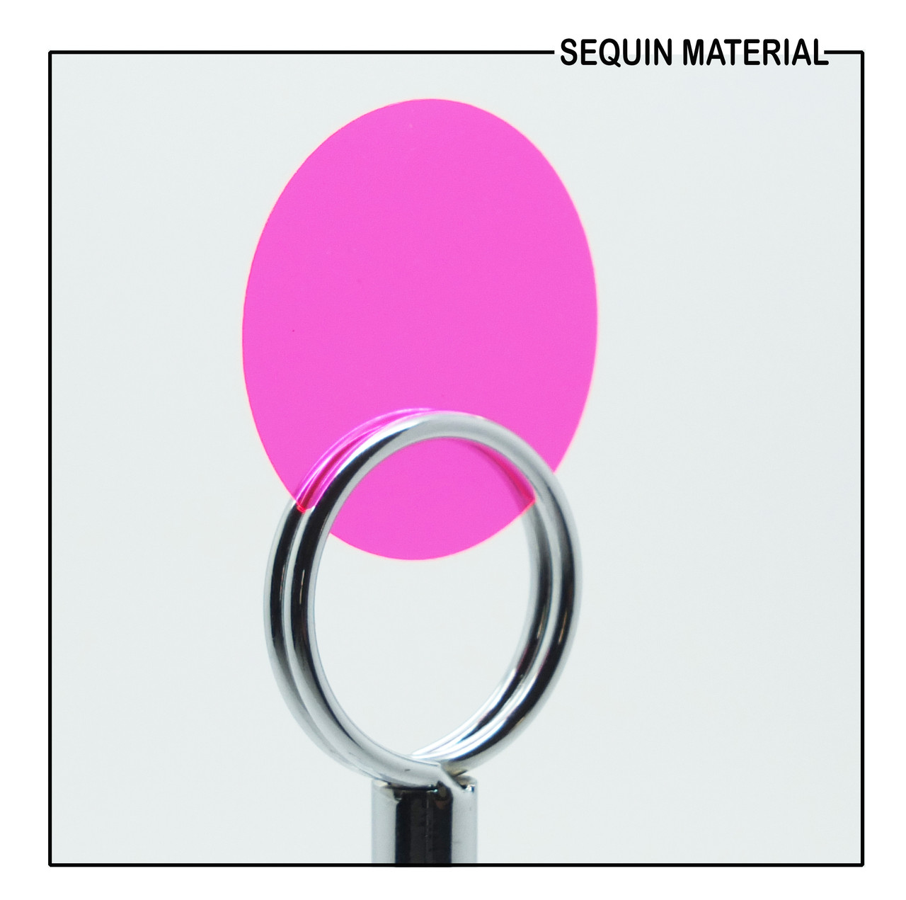 SequinsUSA Magenta Pink Transparent See-Thru Sequin Material DayLight RL103