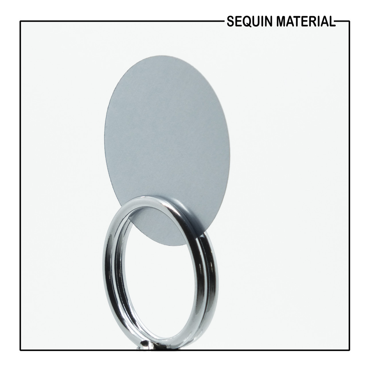SequinsUSA Steel Silver Gray Shiny Metallic Sequin Material Film RL132