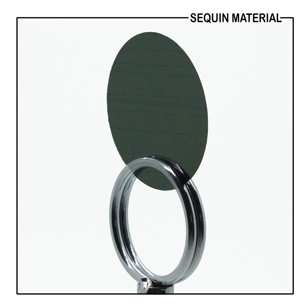 SequinsUSA Dark Gray Olive Shiny Metallic Sequin Material Film RL371