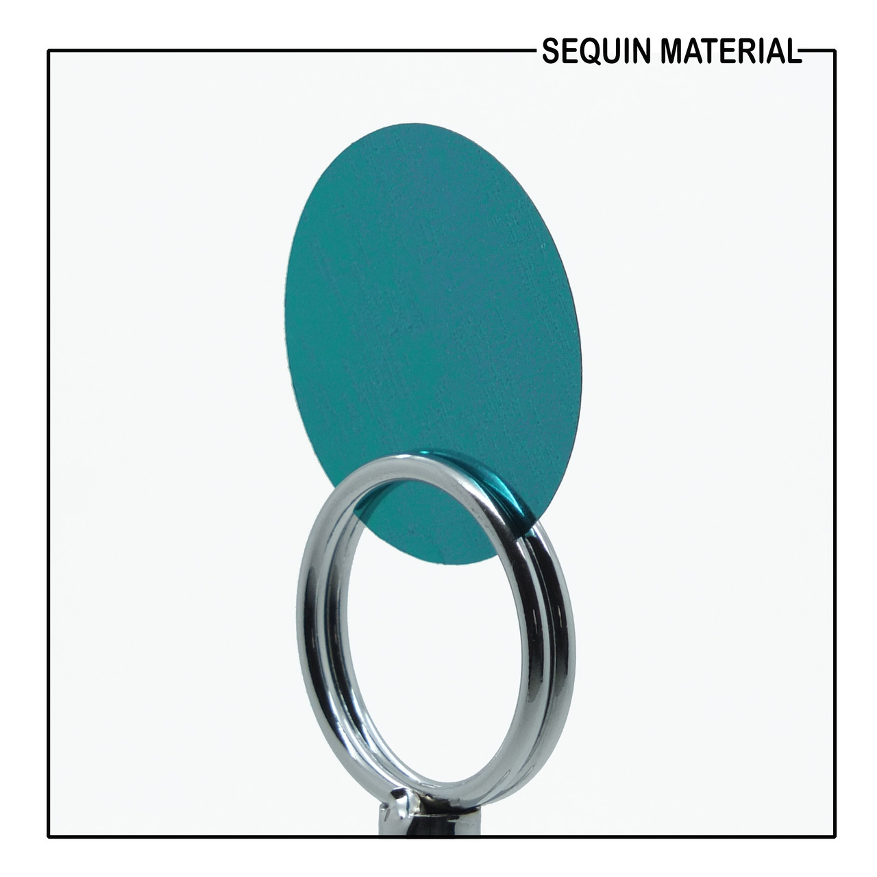 SequinsUSA Teal Green Shiny Metallic Sequin Material Film RL375